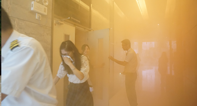 2019年7月中信大厦消防演练58